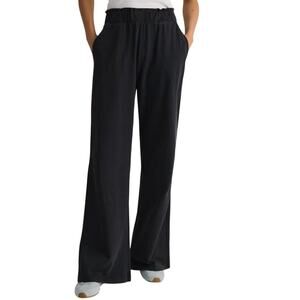 Reserved Flared Sweatpants Size M Black Cotton Jersey Lounge Comfort Athleisure